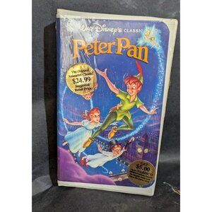 Walt Disney's Classic Peter Pan VHS Tape Sealed Clamshell Case Original $24.99 R